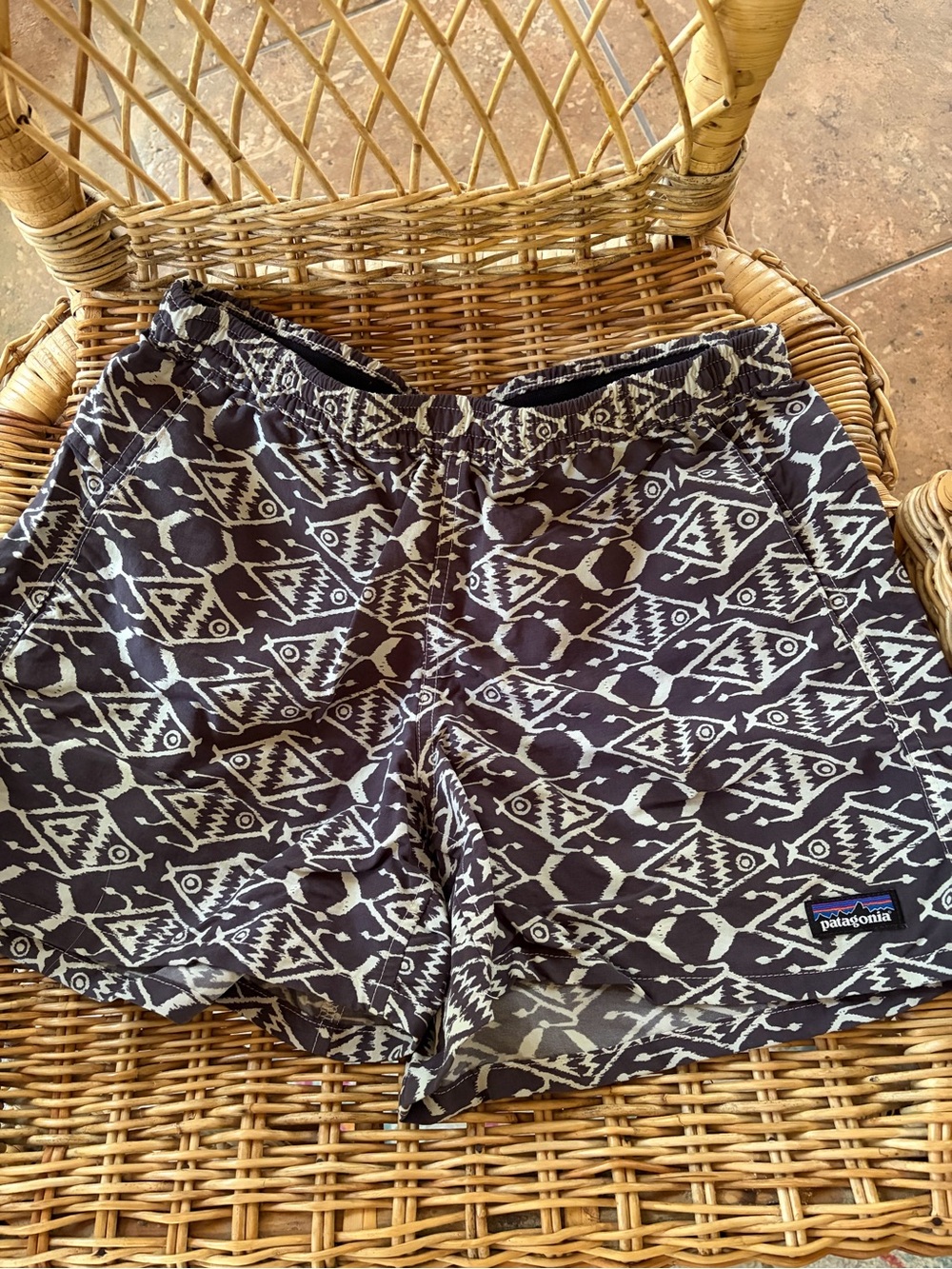 Patagonia Women's Ikat Fish Printed Shorts XS